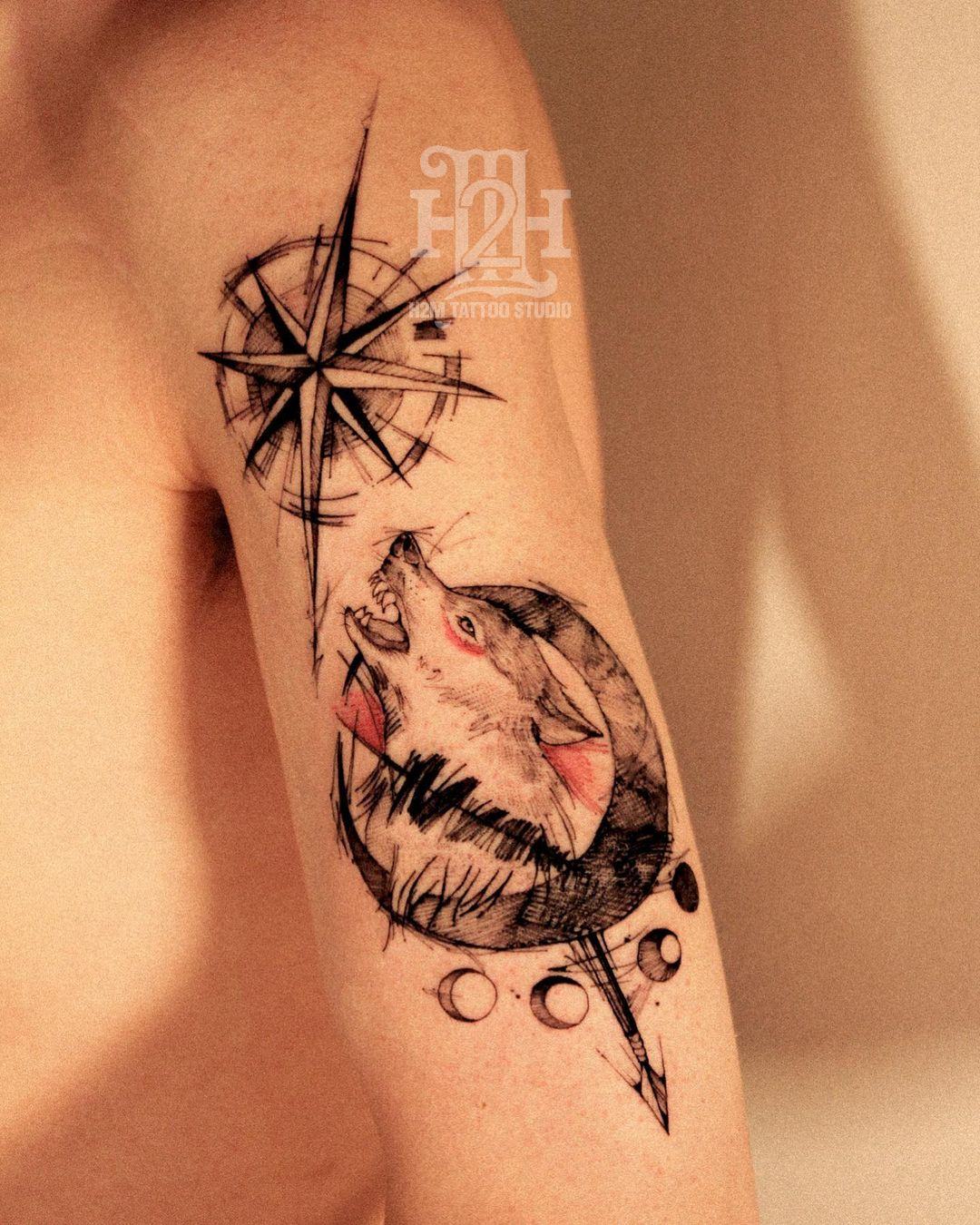 hình xăm lành sau 2 tháng